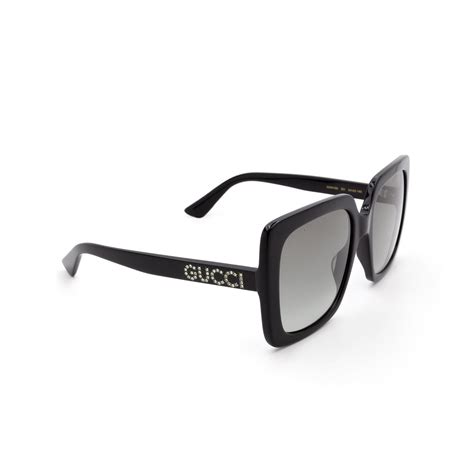 occhiali da sole gucci strass nero gg0418s 001|Gucci GG0418S 001 Occhiali da Sole Nero .